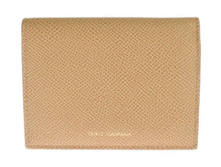 Beige Leather Dauphine Wallet