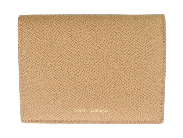 Beige Leather Dauphine Wallet