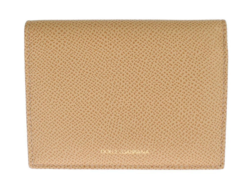 Beige Leather Dauphine Wallet