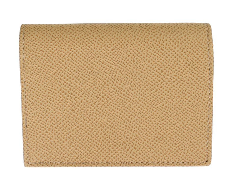 Beige Leather Dauphine Wallet