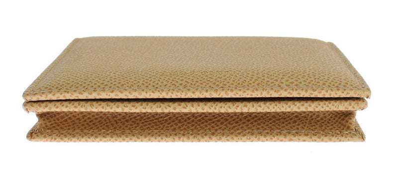 Beige Leather Dauphine Wallet