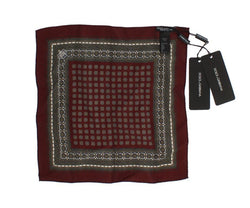 Bordeaux Silk Square Handkerchief