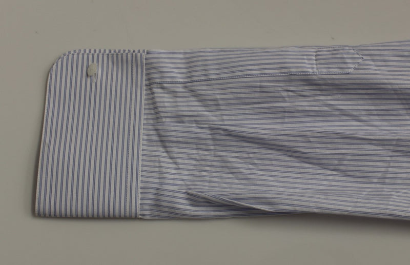 White Blue MARTINI Slim Fit Dress Shirt