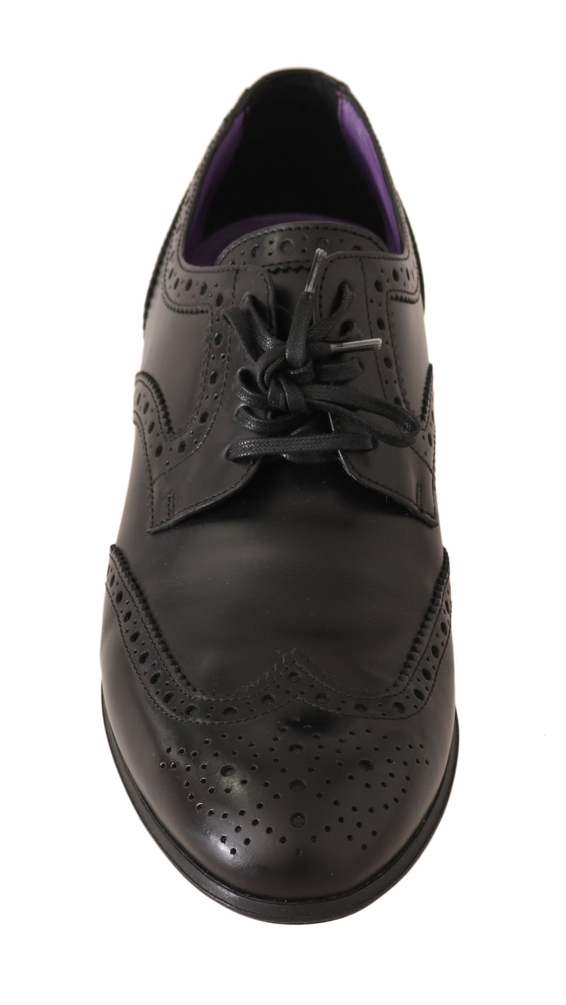 Brown Leather Perforated Brogues