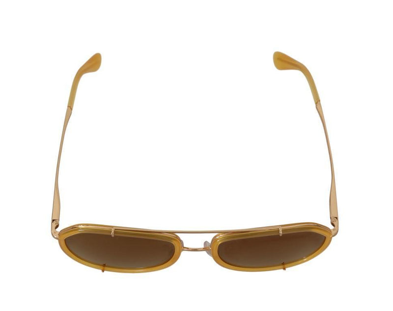 Gold Yellow DG2161 Pilot Sunglasses