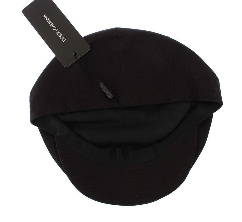 Bordeaux Cotton Newsboy Hat