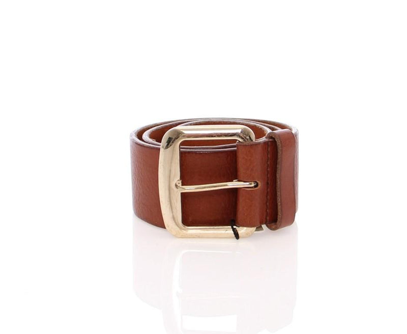 Brown Leather Buckle Belt