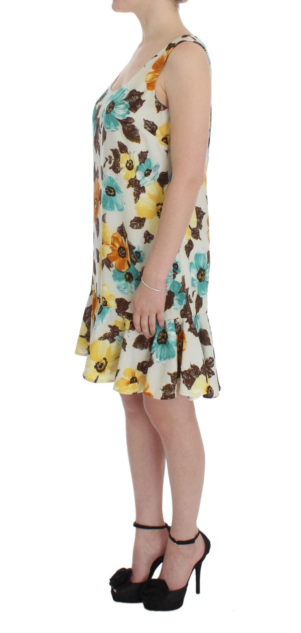 Multicolor Floral Shift Above Knee Dress