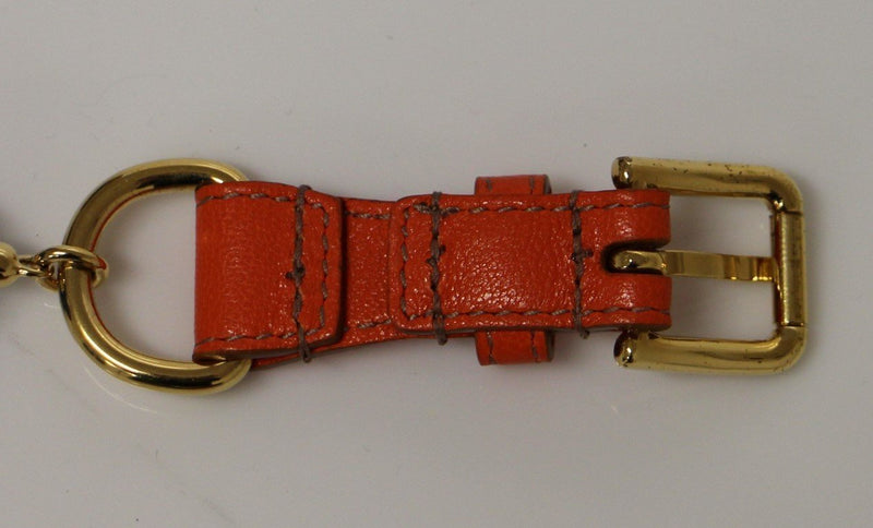 Multicolor Leather Metal Plastic Logo Belt