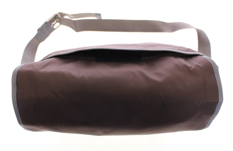 Brown messenger shoulder bag