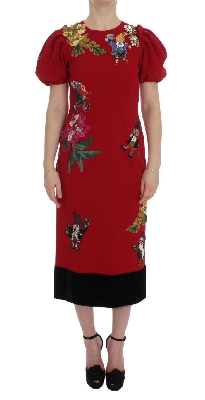 Red Wool Dwarf Crystal SICILY Dress