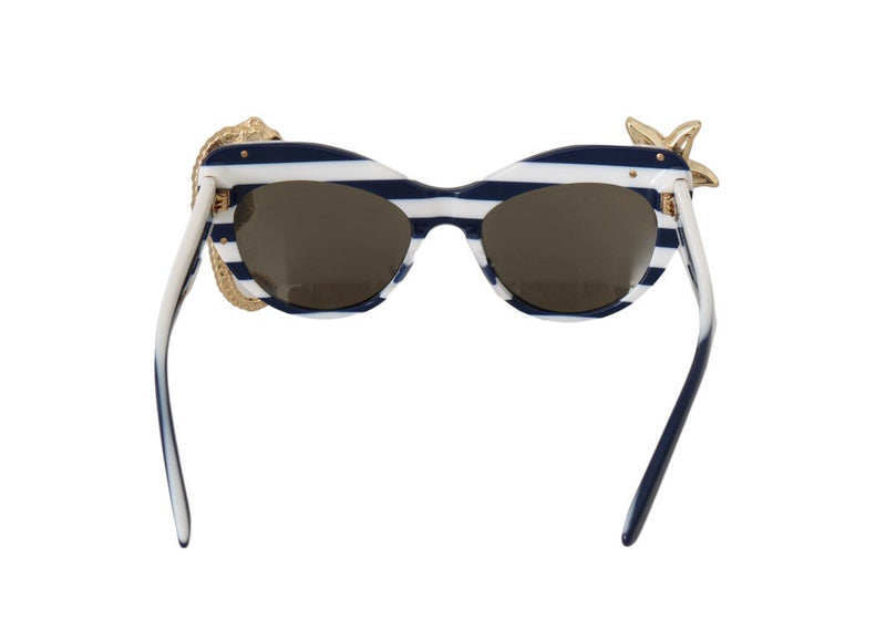 White MARINA Gold Seastar Seahorse Sunglasses