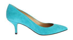 Blue Suede Classic Heels Pumps