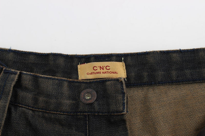 Gray Wash Slim Fit Cotton Denim Jeans