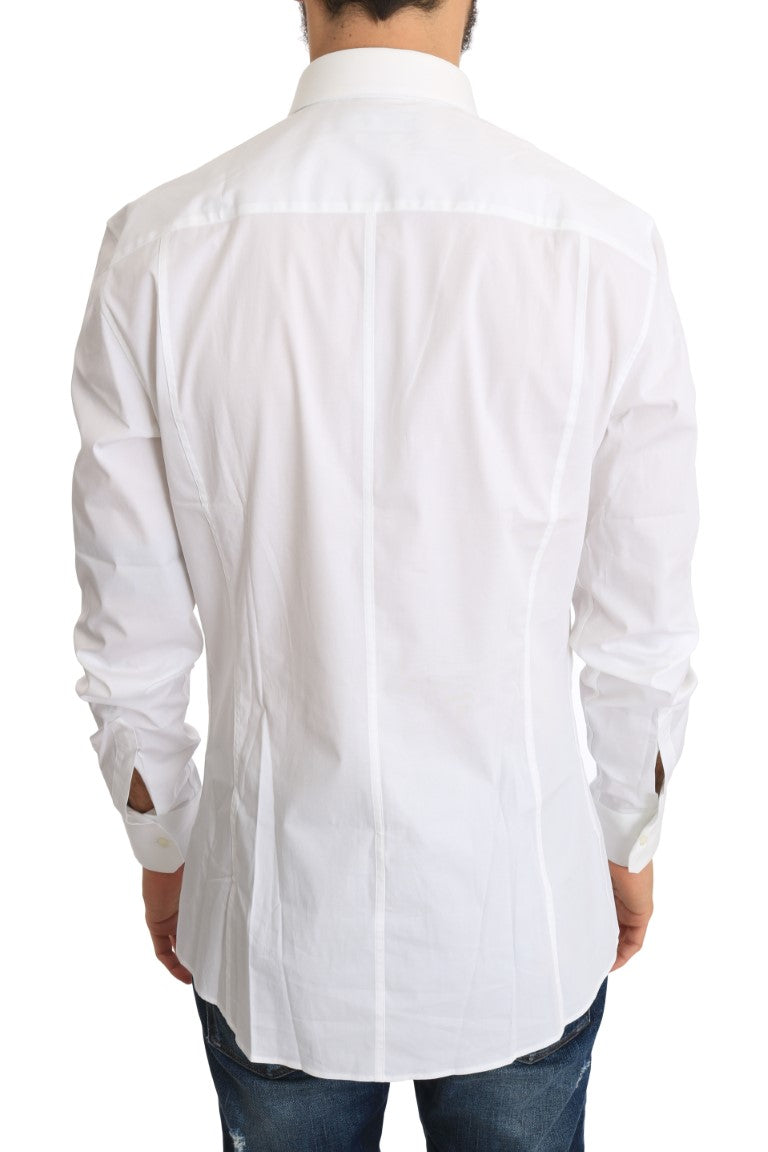 White Cotton SICILIA Slim Shirt