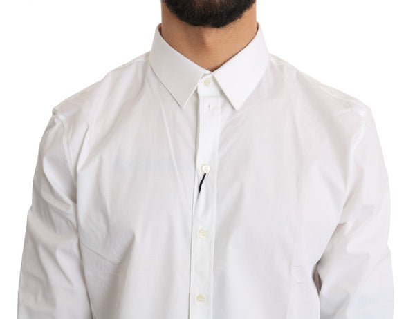 White Cotton SICILIA Slim Shirt