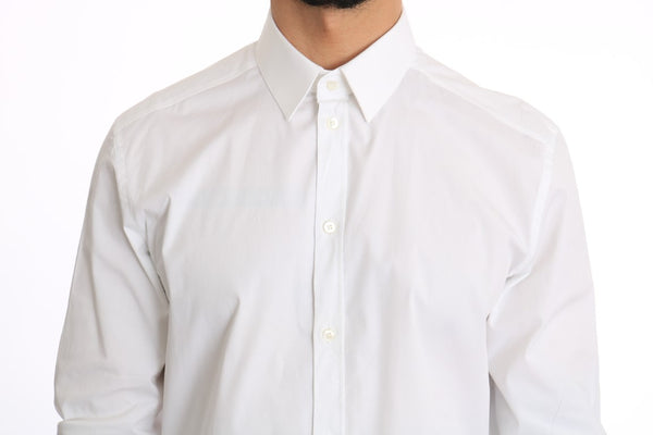 White  Cotton GOLD Slim Fit Shirt