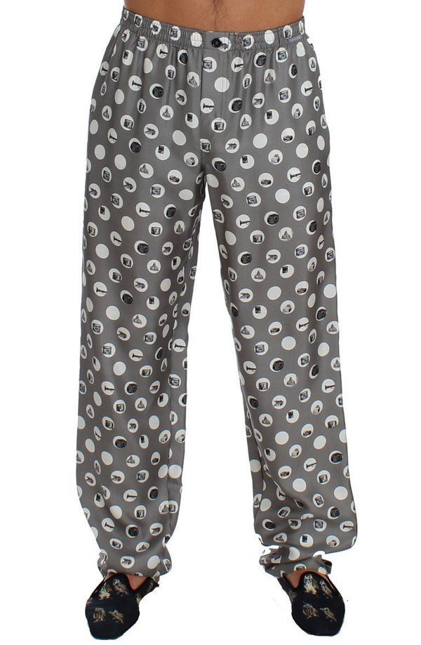 Silver SILK Pajama Lounge Pants