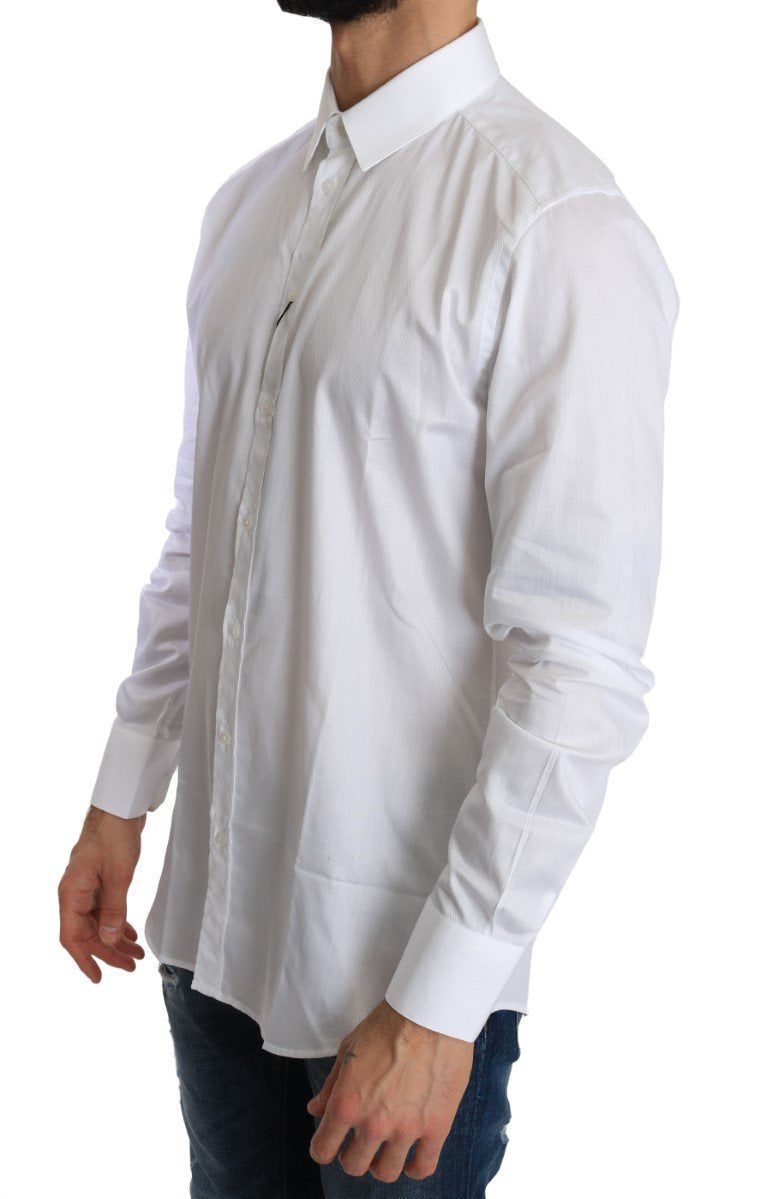 White Cotton GOLD Slim Fit Shirt