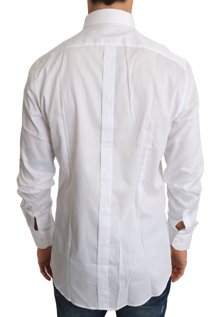 White Cotton GOLD Slim Fit Shirt