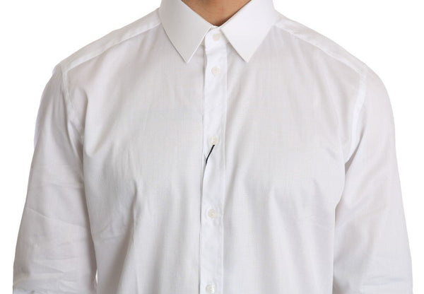 White Cotton GOLD Slim Fit Shirt