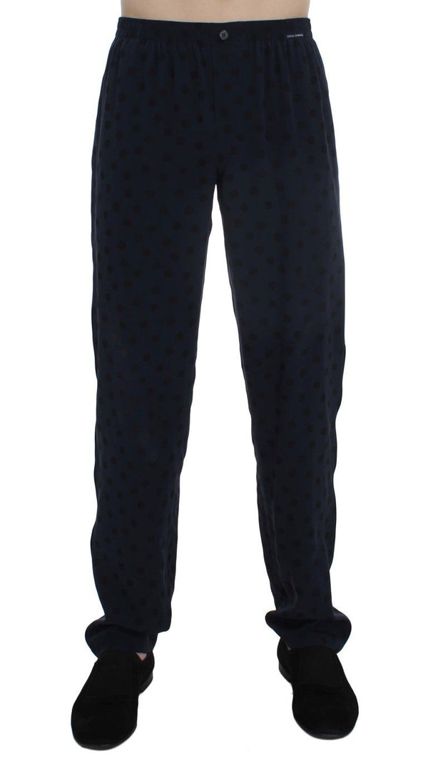 Blue SILK Pajama Lounge Pants