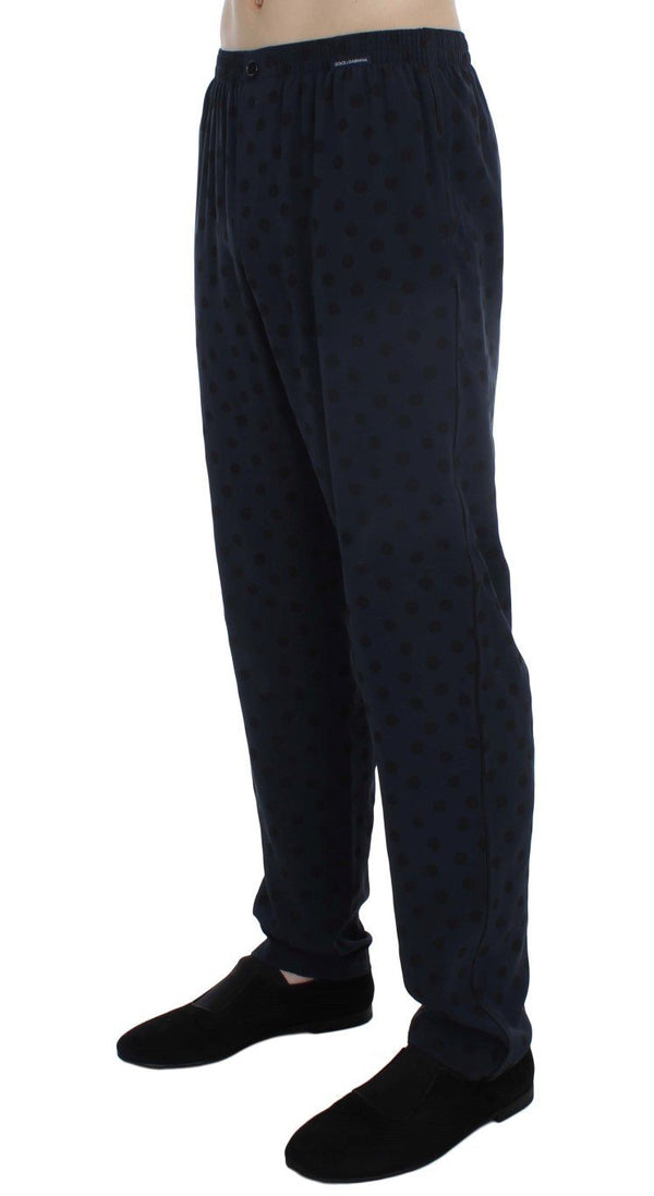 Blue SILK Pajama Lounge Pants