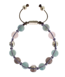 CZ Amethyst Aquamarine 925 Silver Bracelet