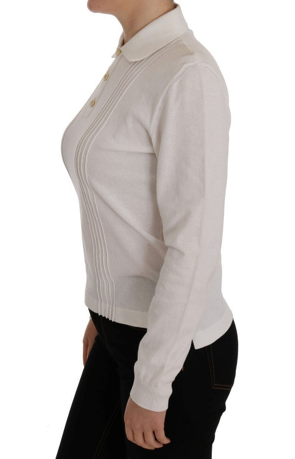 White Cotton Blouse Top