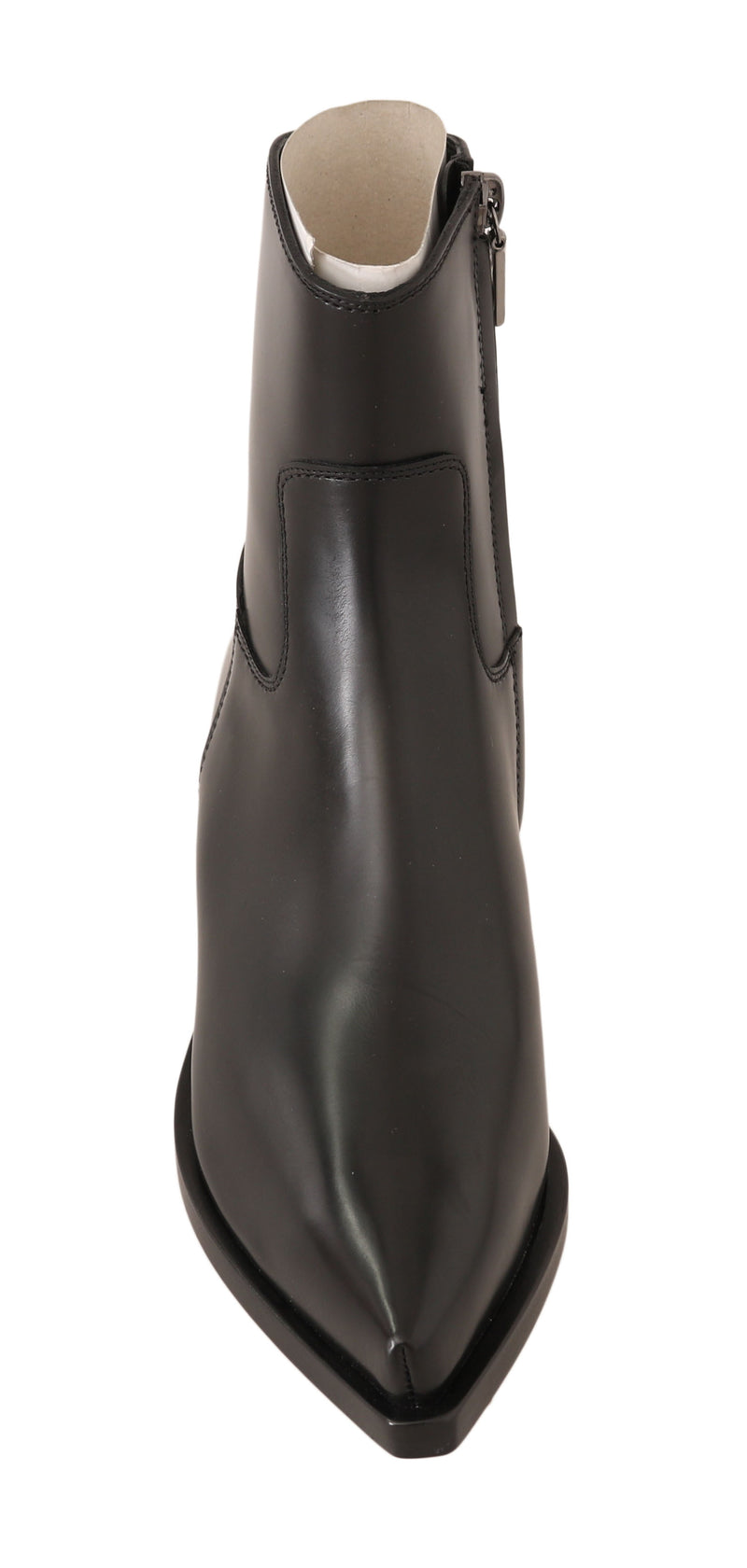 Black Leather Ankle Boots