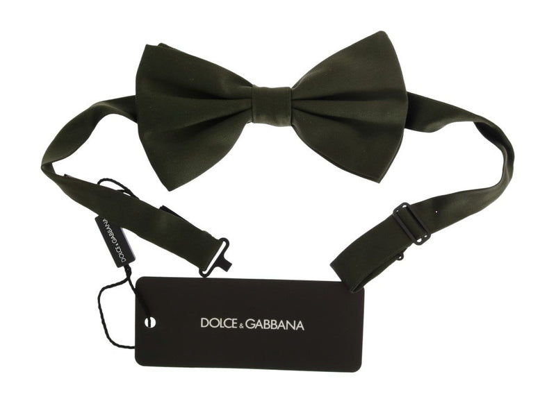 Green Silk Bow Tie