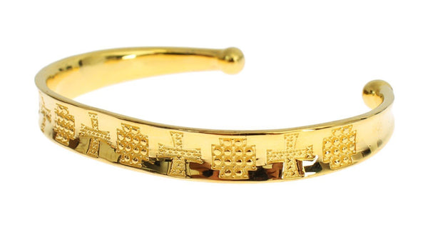 Gold 925 Silver Bangle Bracelet