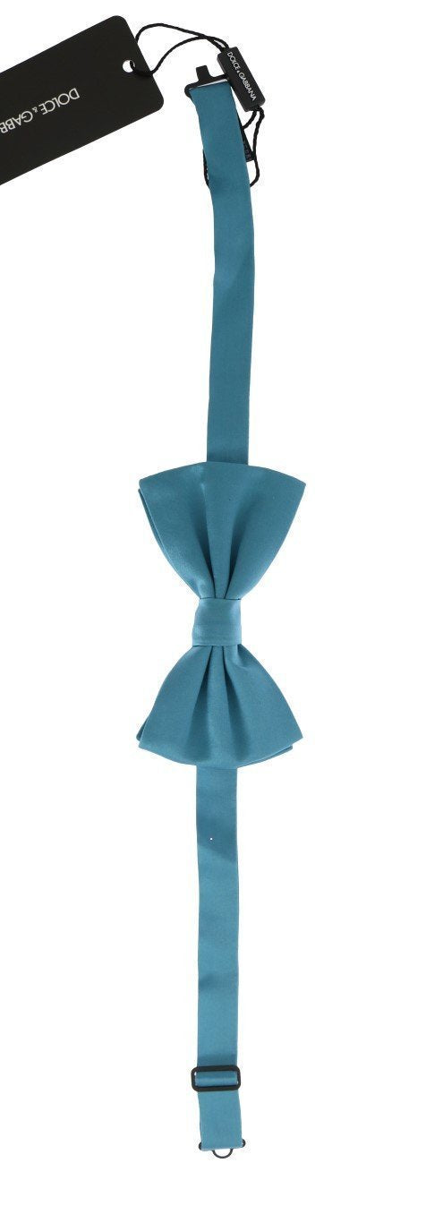 Blue Silk Bow Tie