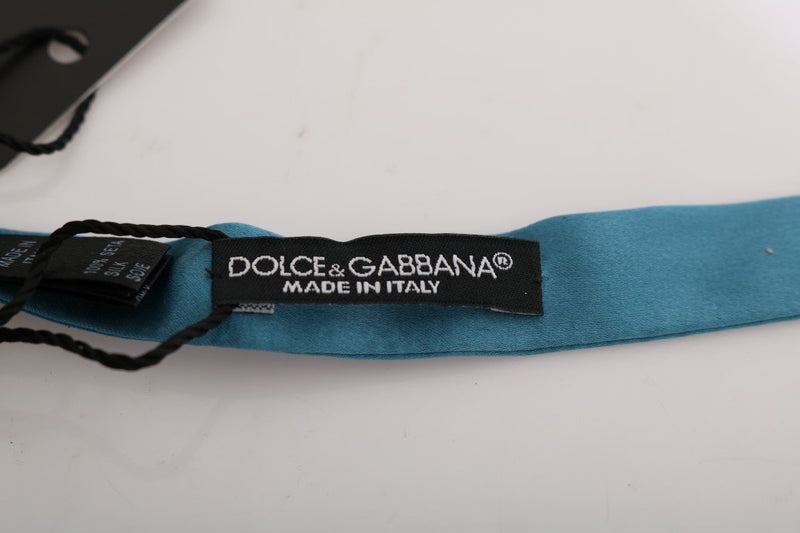Blue Silk Bow Tie