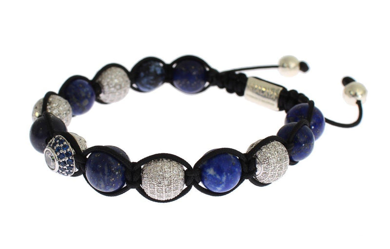 Blue CZ Coral Sterling 925 Silver Bracelet