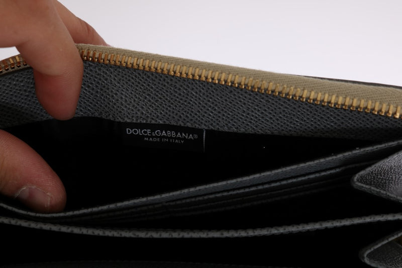 Multicolor Leather Crocodile Skin Continental Wallet