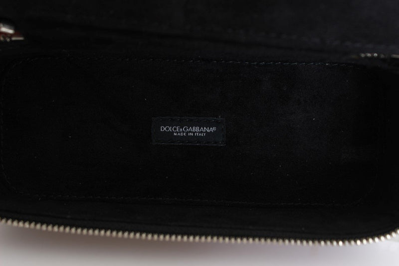Black Pattern Leather Accessory Case Box