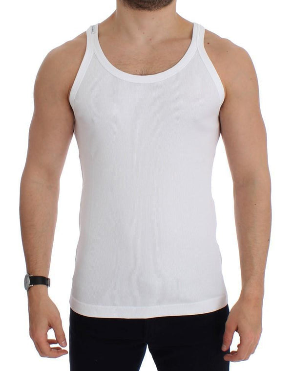 White cotton tank top