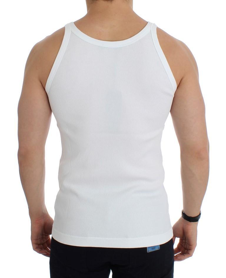 White cotton tank top