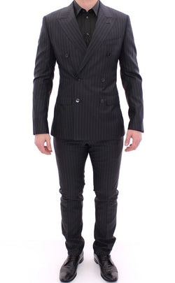 Black Striped Double Breasted SICILIA Suit