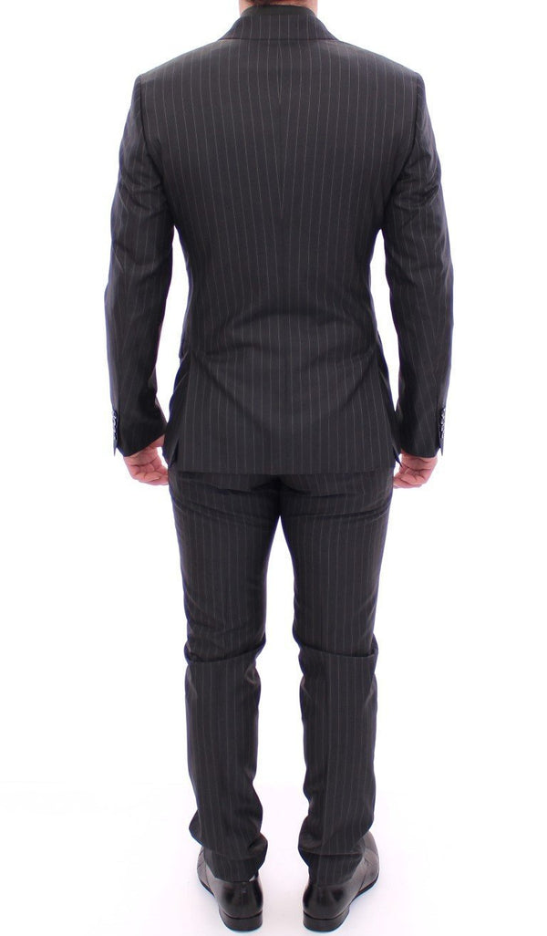 Black Striped Double Breasted SICILIA Suit