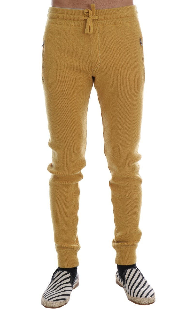 Yellow Cashmere Training Pants