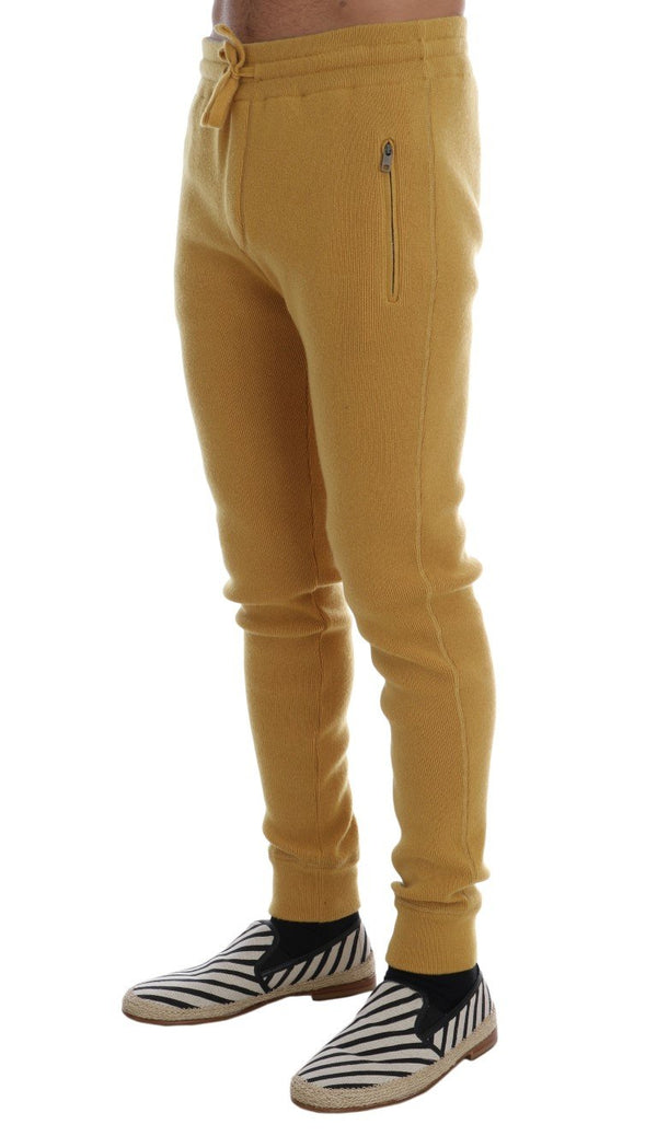 Yellow Cashmere Training Pants