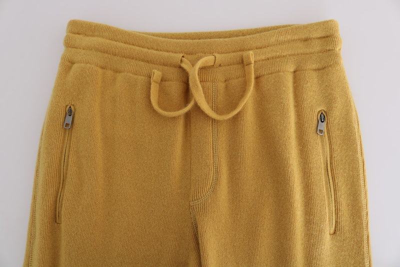 Yellow Cashmere Training Pants