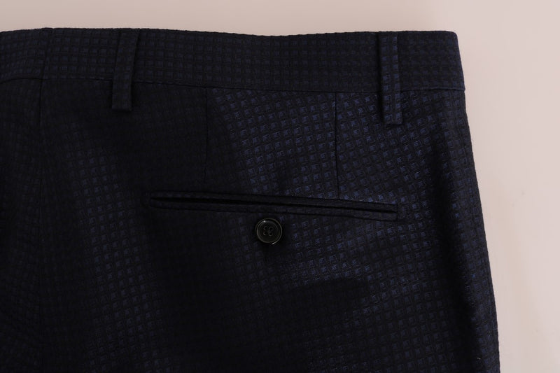 Blue Wool Dress Formal Pants