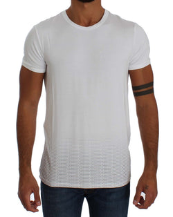 White Stretch Crew-neck T-shirt