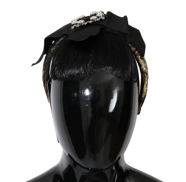 Clear Crystal Black Hair Headband