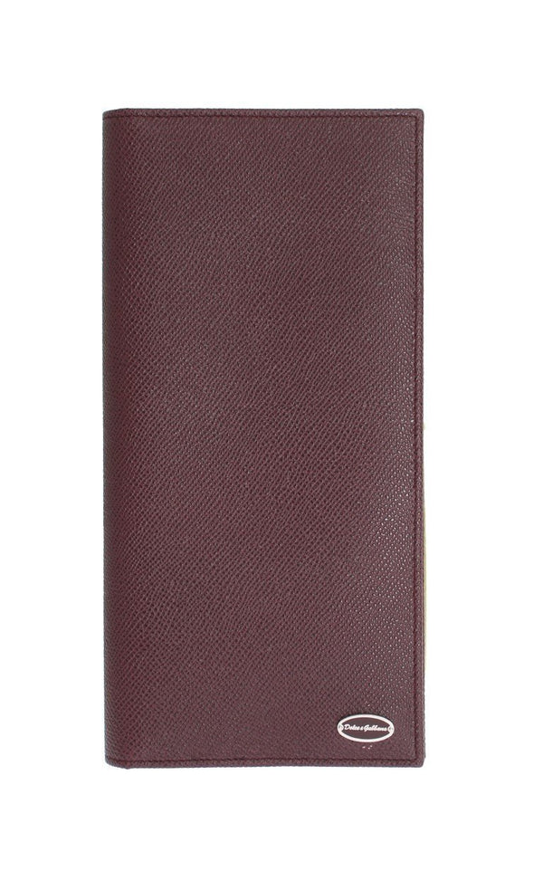 Bordeaux Dauphine Leather Bifold Document Holder