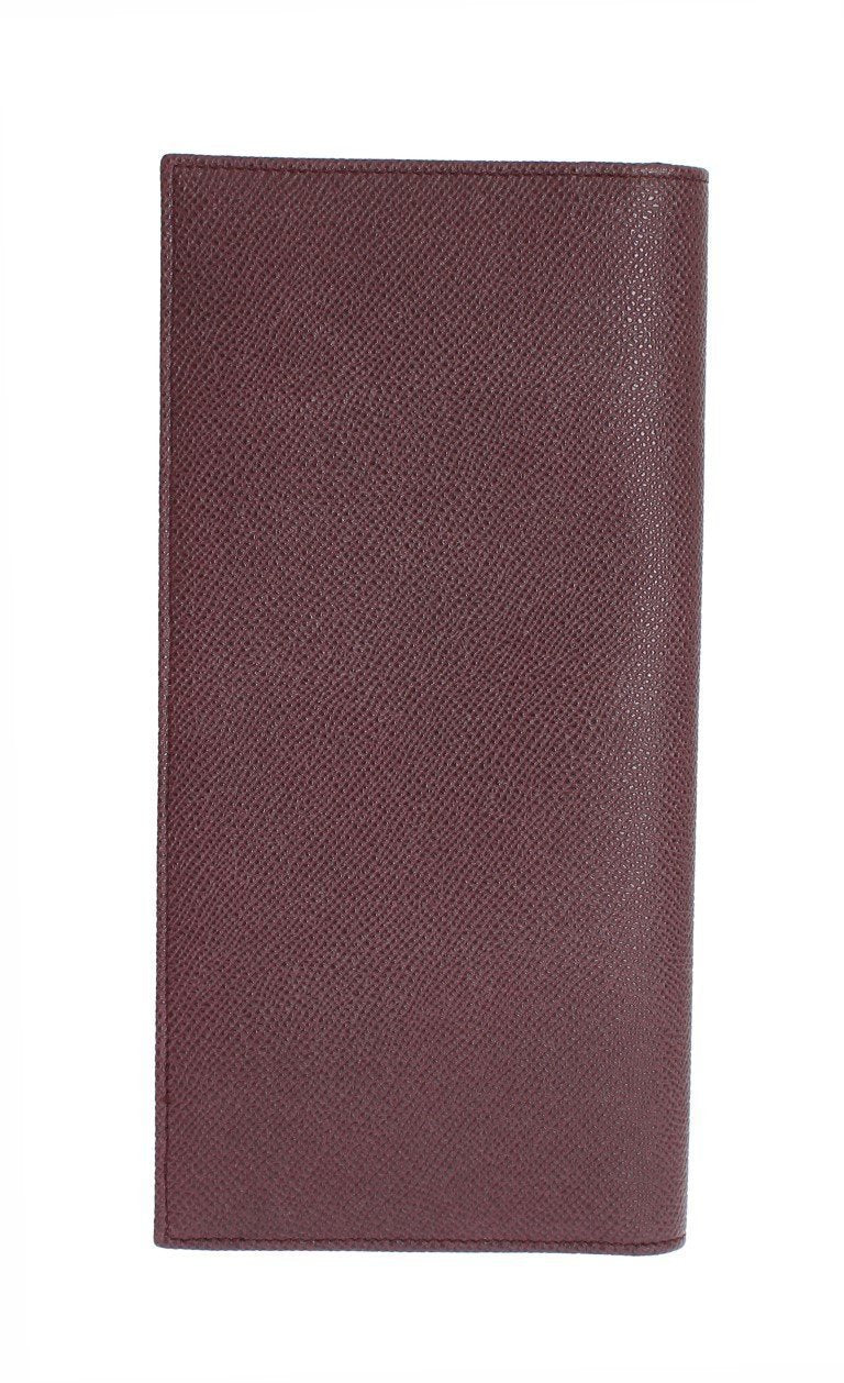 Bordeaux Dauphine Leather Bifold Document Holder