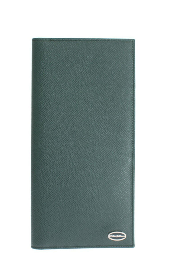 Green Dauphine Leather Bifold Document Holder